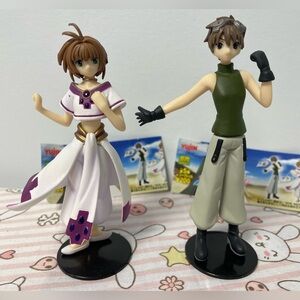 Tsubasa Sakura Syaoran Figures Gashapon Anime Toys Yujin CLAMP Card Captor